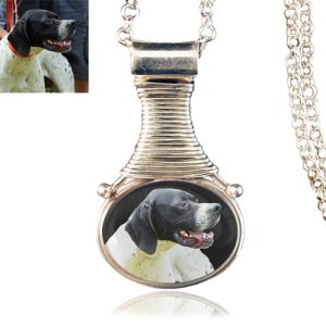 Sterling Silver Photo Keepsake Necklace #26