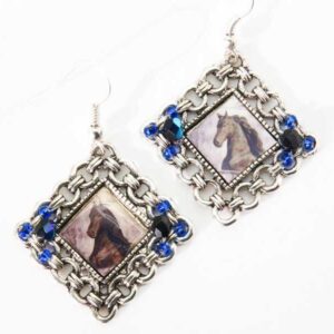 Photo Keepsake Diamond Lace Earrings