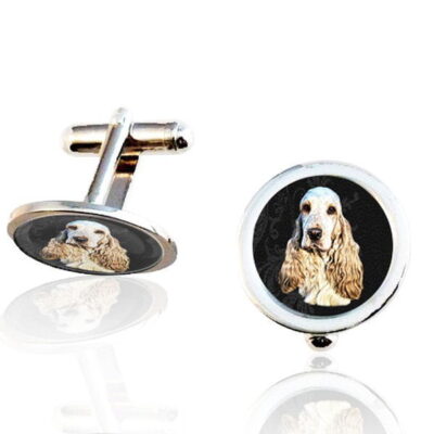 Men's Photo Cuff Links, Silver Plated