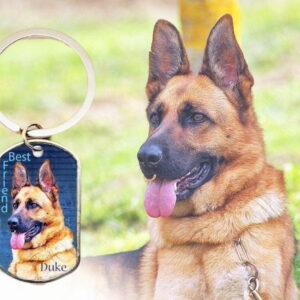 Dog Tag Personalized Key Chain