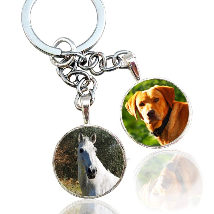 Photo Keepsake Multi-Portrait Key Chain