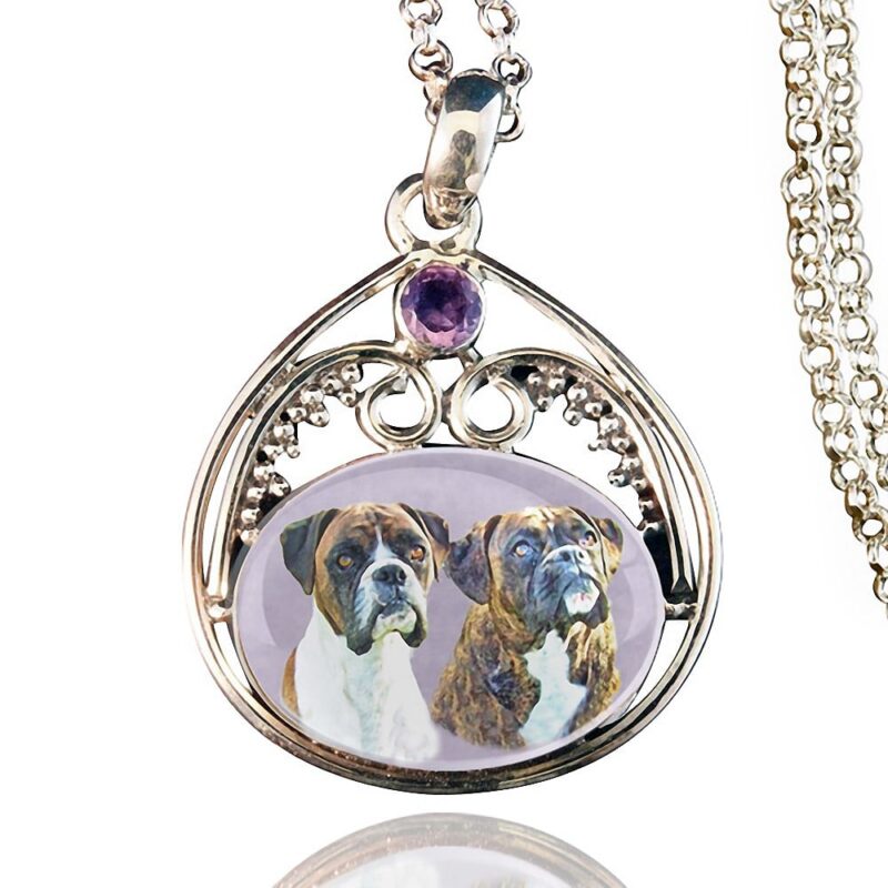 Starlight Sterling Silver Memory Necklace Amethyst