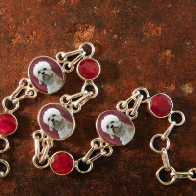 Sterling Silver and Ruby Memory Bracelet #27
