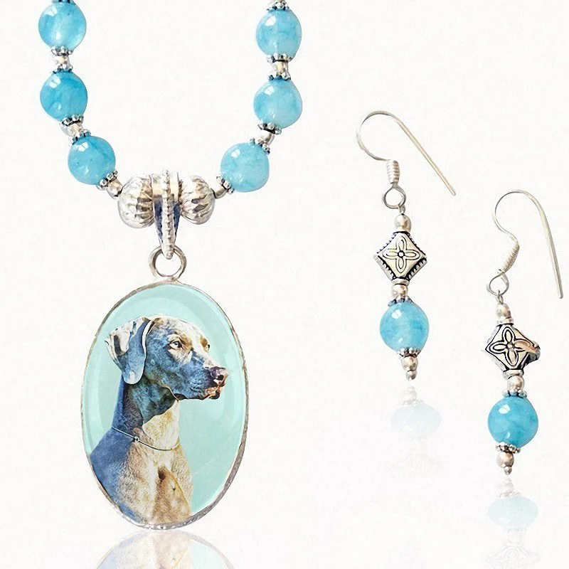 Aquamarine Photo Keepsake Necklace