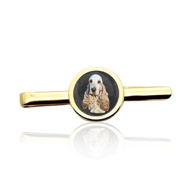 Gold Custom Photo Tie Clip