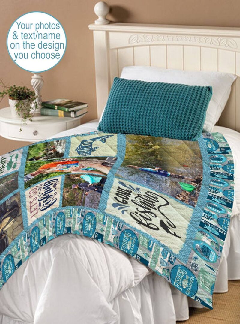 custom fishing quilt