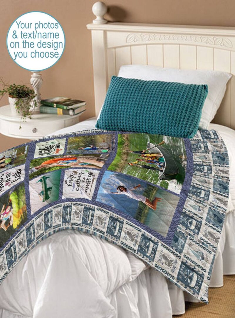 lake house photo quilt