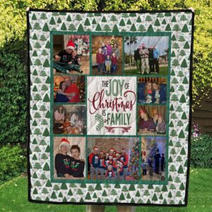 Holiday Christmas Snowflakes & Trees Photo Quilt