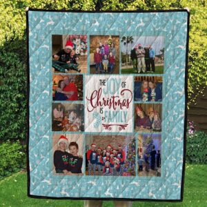 Reindeer Holiday Christmas Photo Quilt