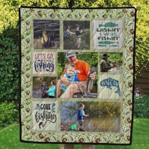 Fishing, Vintage Lures Photo Quilt