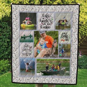 Lake House, Vintage Oars Photo Quilt