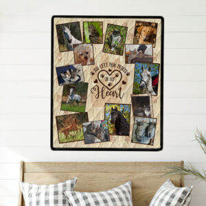 Paw Print Photo Quilt Wall Hanging