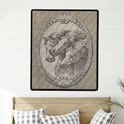 Equestrian Quilt Wall Hanging