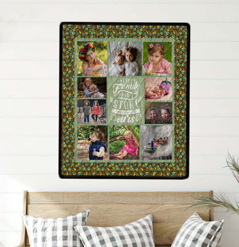 Leaves Photo Quilt Wall Hanging