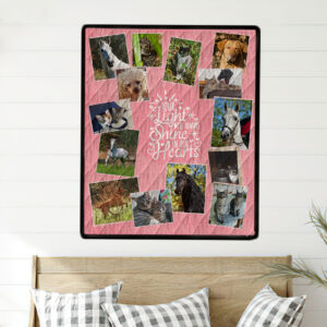 Pink Photo Quilt Wall Hanging