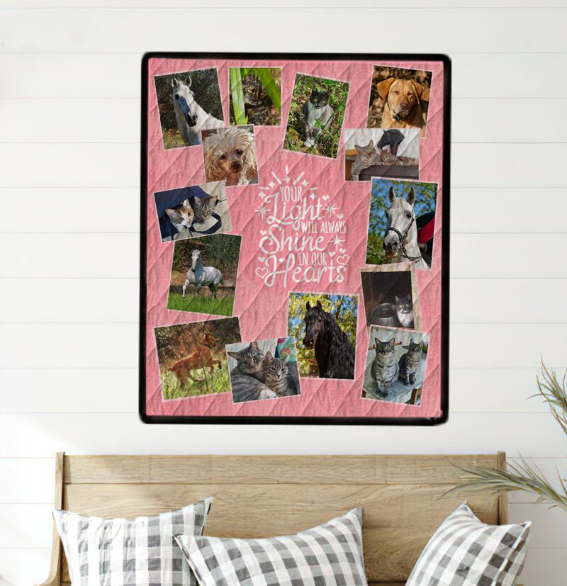 Pink Photo Quilt Wall Hanging