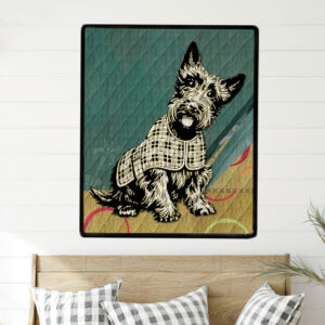 Scottie Dog Quilt Wall Hanging