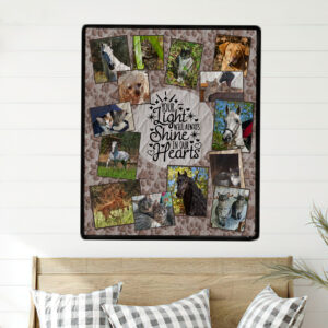 Paw Prints Photo Quilt Wall Hanging