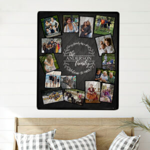 Vintage Black Photo Quilt Wall Hanging