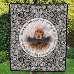 Black and White Photo Quilt with Text of your choice