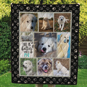 Black Paw Prints Photo Quilt