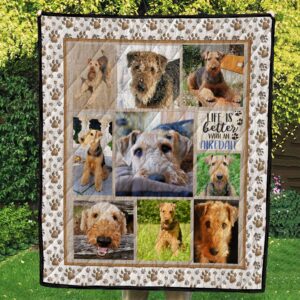 White Tan Paw Prints Photo Quilts