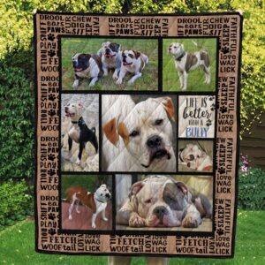 Dog Word Art Photo Quilt