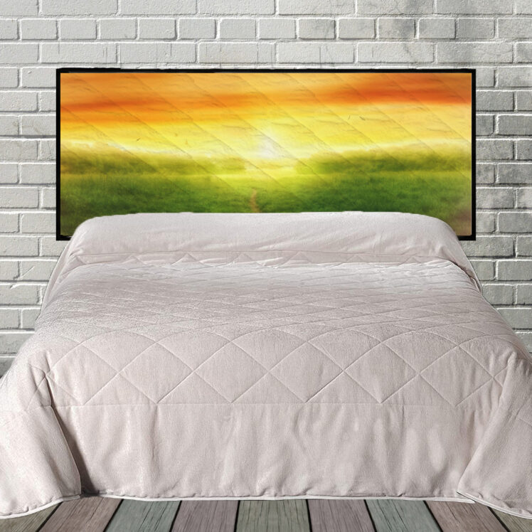 Daybreak Hanging Fabric Quilted Headboard