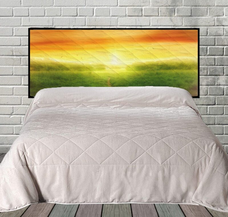 Daybreak Hanging Fabric Quilted Headboard