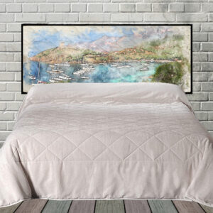 Tranquility Hanging Fabric Quilted Headboard