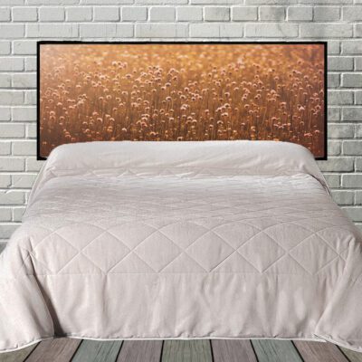 Sunlit Hanging Fabric Quilted Headboard