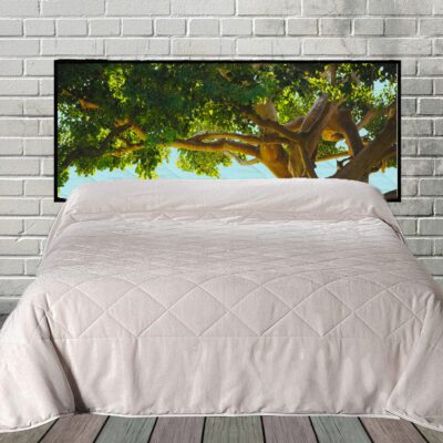 Treehouse View Hanging Fabric Quilted Headboard